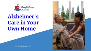 Alzheimer's care in your own home