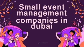 small event management companies in dubai