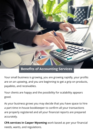 Benefits of Accounting Services