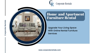 Premium Apartment Furniture Rentals Services - Corporate Rentals