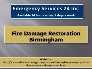 Fire Damage Restoration Birmingham