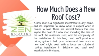 How Much Does a New Roof Cost