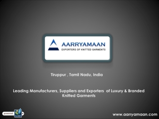 Mens Wear Manufacturer and Exporter from India