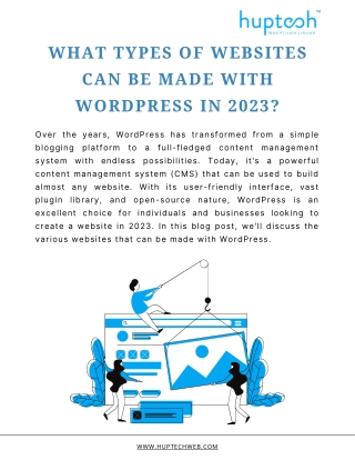 What Types of Websites Can Be Made With WordPress In 2023?
