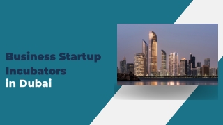 Business Startup Incubators in Dubai