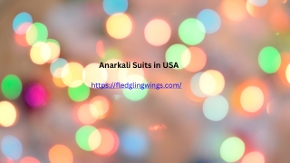 Anarkali Suits in USA