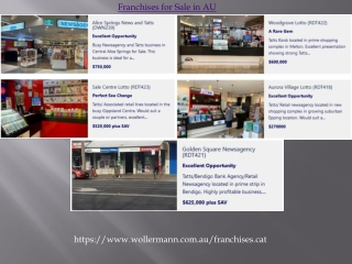 Franchises for Sale in AU