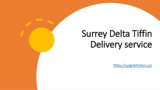 Surrey Delta Tiffin Delivery service