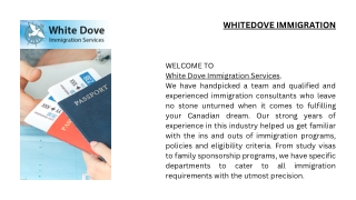 WHITEDOVE IMMIGRATION