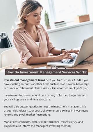 How Do Investment Management Services Work?