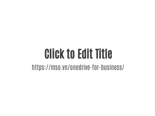 Onedrive doanh nghiệp