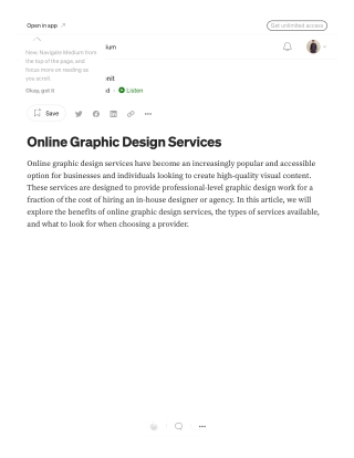 Online Graphic Design Services. Online graphic design services