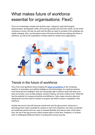 What makes future of workforce essential for organisations - FlexC