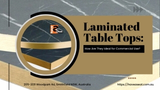 Laminated Table Tops: How Are They Ideal for Commercial Use?