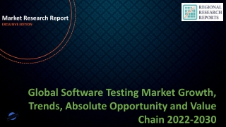 Software Testing Market Growth, Trends, Absolute Opportunity and Value Chain 2022-2030