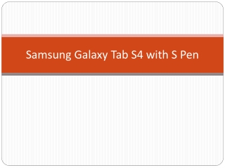 Samsung Galaxy Tab S4 with S Pen