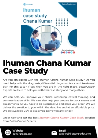 Ihuman Chana Kumar Case Study