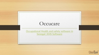 Occupational Health and safety software in Senegal