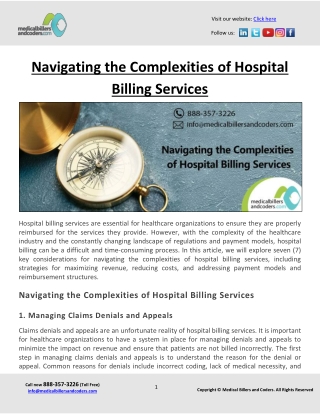 Navigating the Complexities of Hospital Billing Services