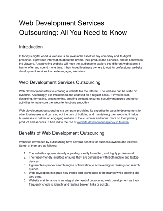 Web development services outsourcing_ all you need to know