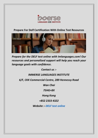 Prepare For Delf Certification With Online Test Resources