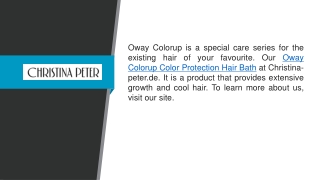 Oway Colorup Color Protection Hair Bath Christina-peter.de