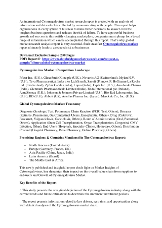 Cytomegalovirus Market