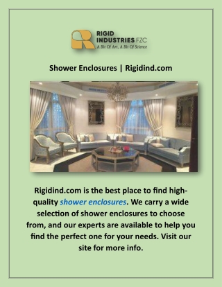 Shower Enclosures | Rigidind.com