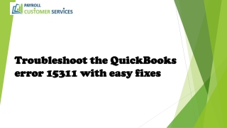 How to troubleshoot the QuickBooks error 15311 with Easy Ways