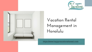 Vacation Rental Management in Honolulu - happyvacationshawaii.com