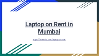 Laptop on Rent in Mumbai