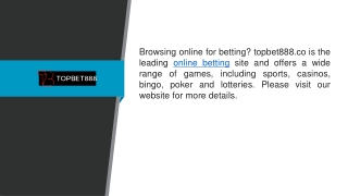 Online Betting topbet888.co