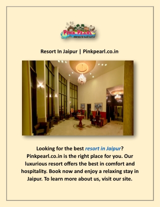 Resort In Jaipur | Pinkpearl.co.in