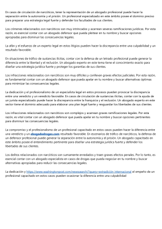 Abogados Narcotráfico