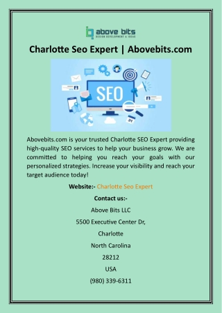 Charlotte Seo Expert  Abovebits