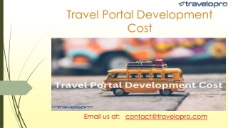 Travel Portal Development Cost