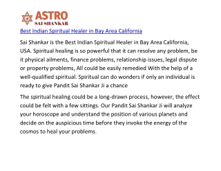 Best Indian Spiritual Healer in Bay Area California