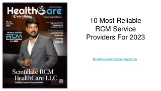 10 Most Reliable RCM Service Providers For 2023