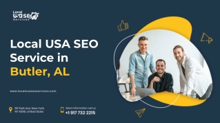 Local USA SEO Service in Butler, AL