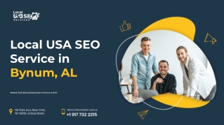 Local USA SEO Service in Bynum, AL