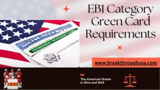 EB1 Category Green Card Requirements And Eligibility