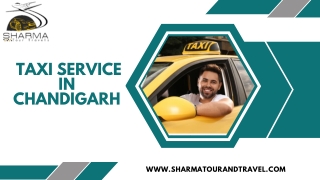 Reliable Taxi Service in Chandigarh | Book Now- Sharmatourandtravel
