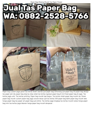 Ô88ᒿ–ᒿ5ᒿ8–57ϬϬ (WA) Paper Bag Jogja Lucu Harga Paper Bag Per Lusin