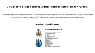 Cobuilds offers a range of smart LED lights available for purchase online in Australia.