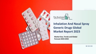 Inhalation And Nasal Spray Generic Drugs Market 2023: Size, Share, Segments, And