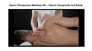 Sports Chiropractor Matthews NC – Planck Chiropractic and Rehab