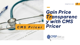 Gain Price Transparency with CMS Pricer