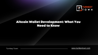 Altcoin Wallet Development What You Need to Know