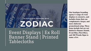 Event Displays | Ex Roll Banner Stand | Printed Tablecloths