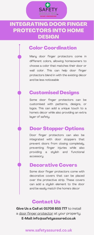 Integrating Door Finger Protectors into Home Design